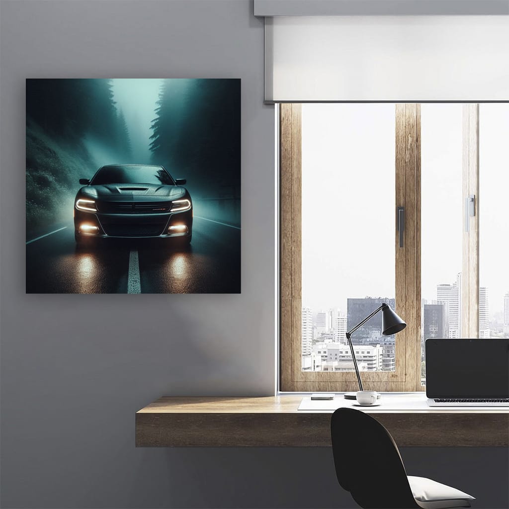 Dodge Charger Fog Wall Art