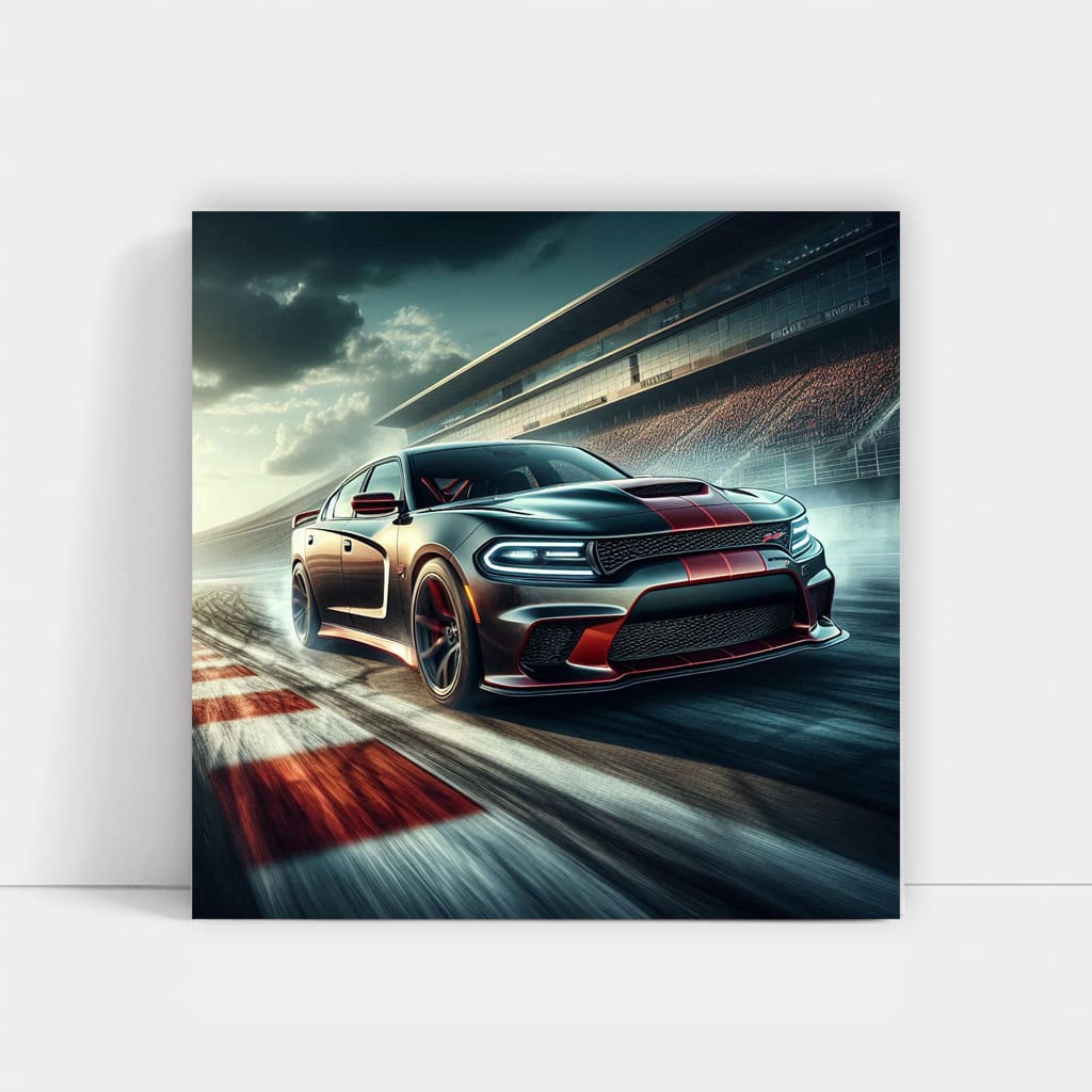 Dodge Charger Srt Hellcat Race Ring Wall Art