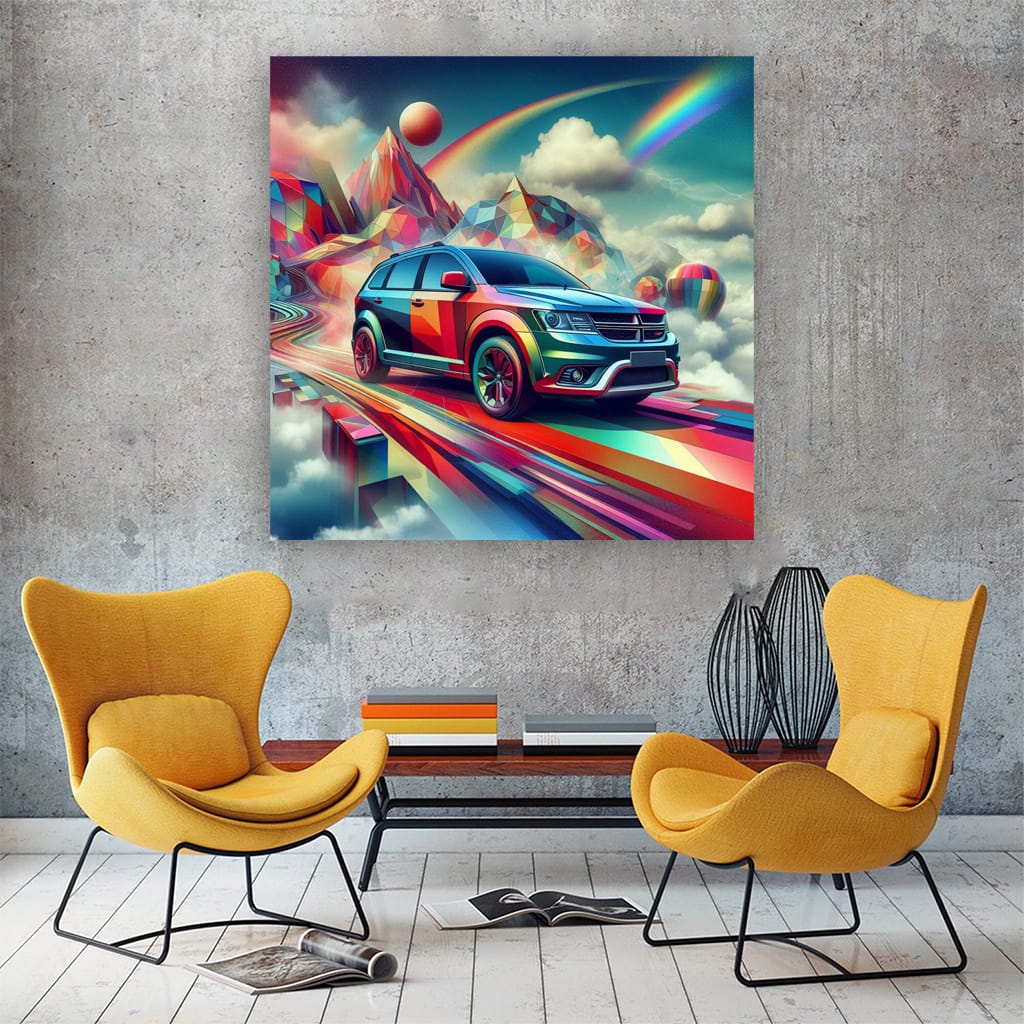 Dodge Journey Absctra Wall Art