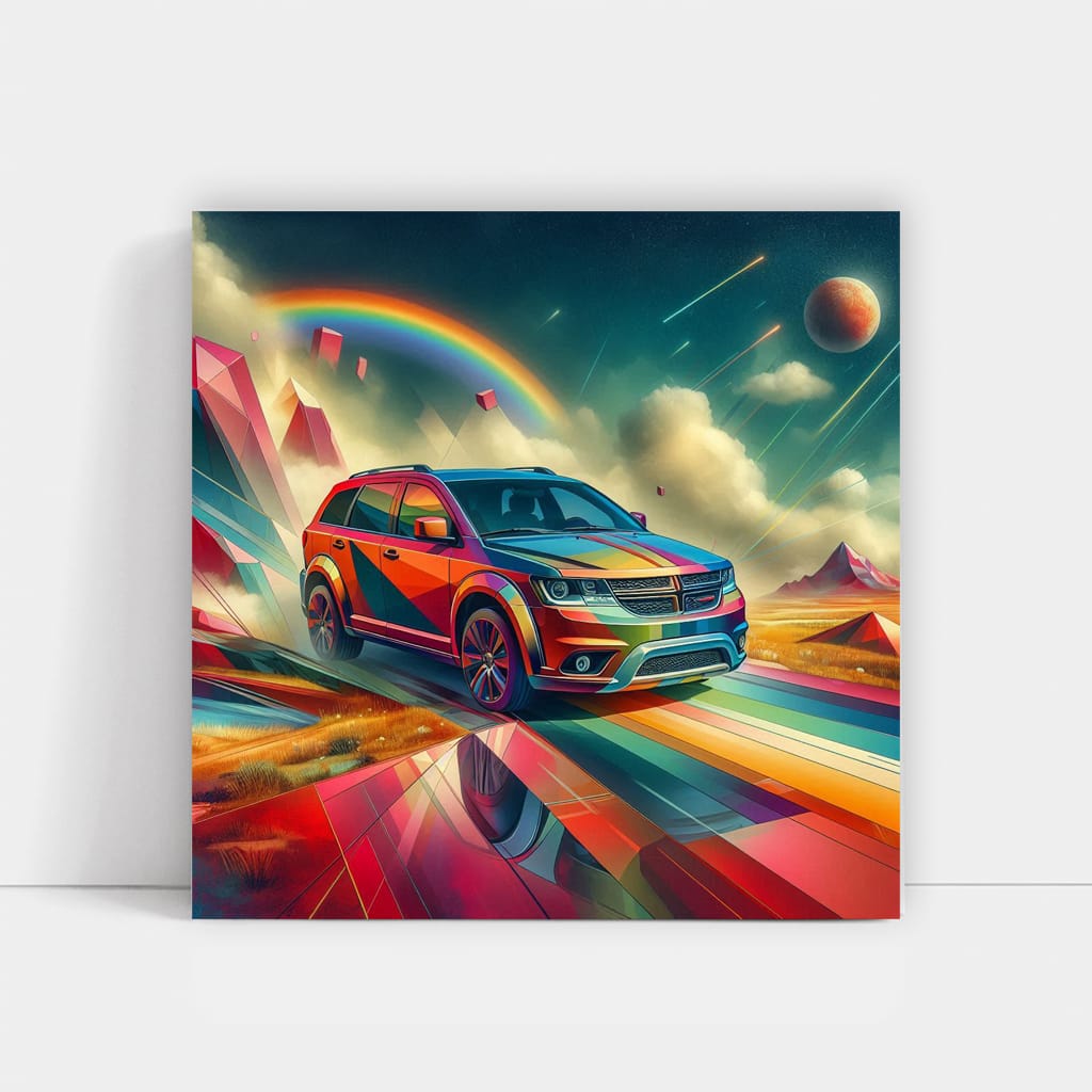 Dodge Journey Abstract - Bold and Adventurous