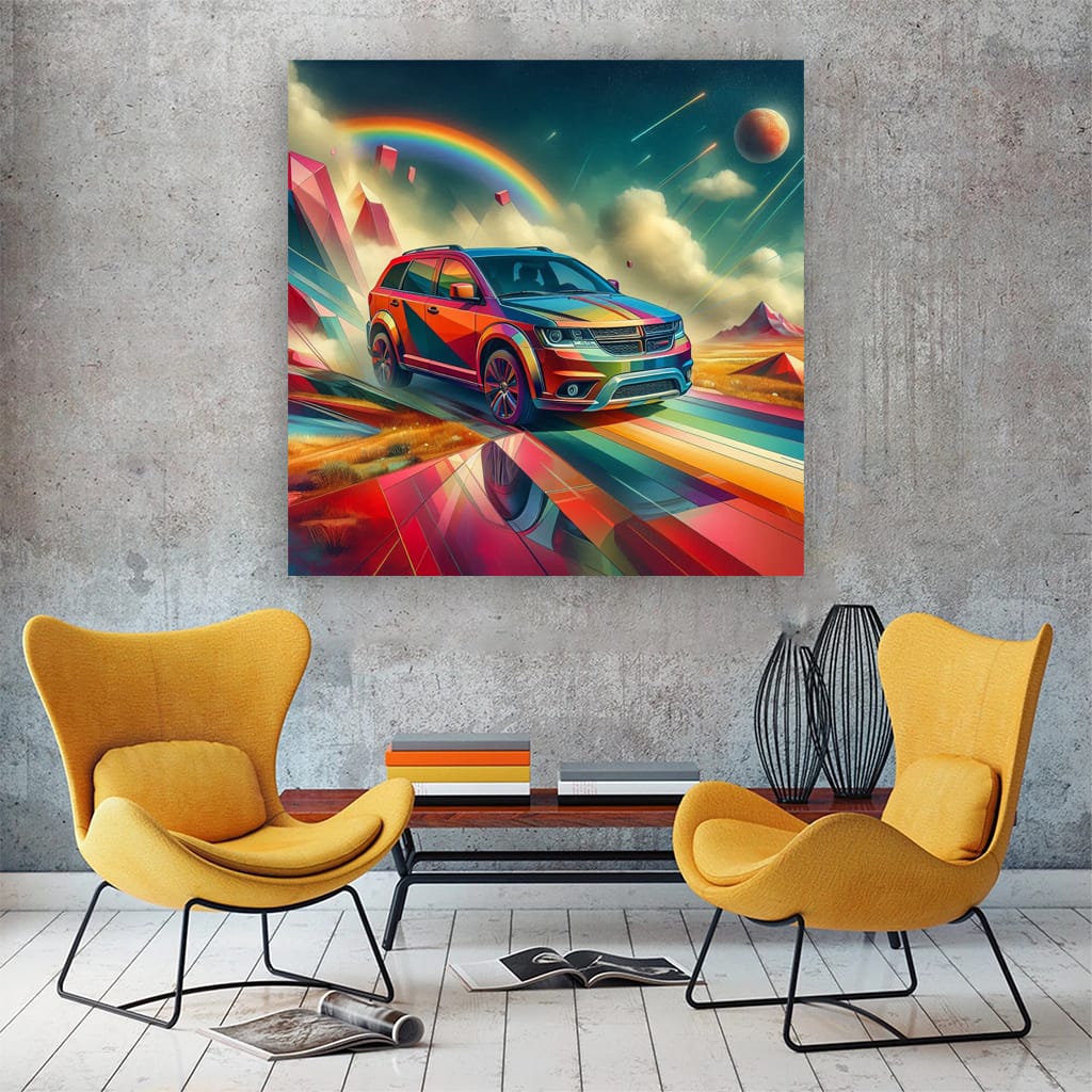 Dodge Journey Absctract Wall Art