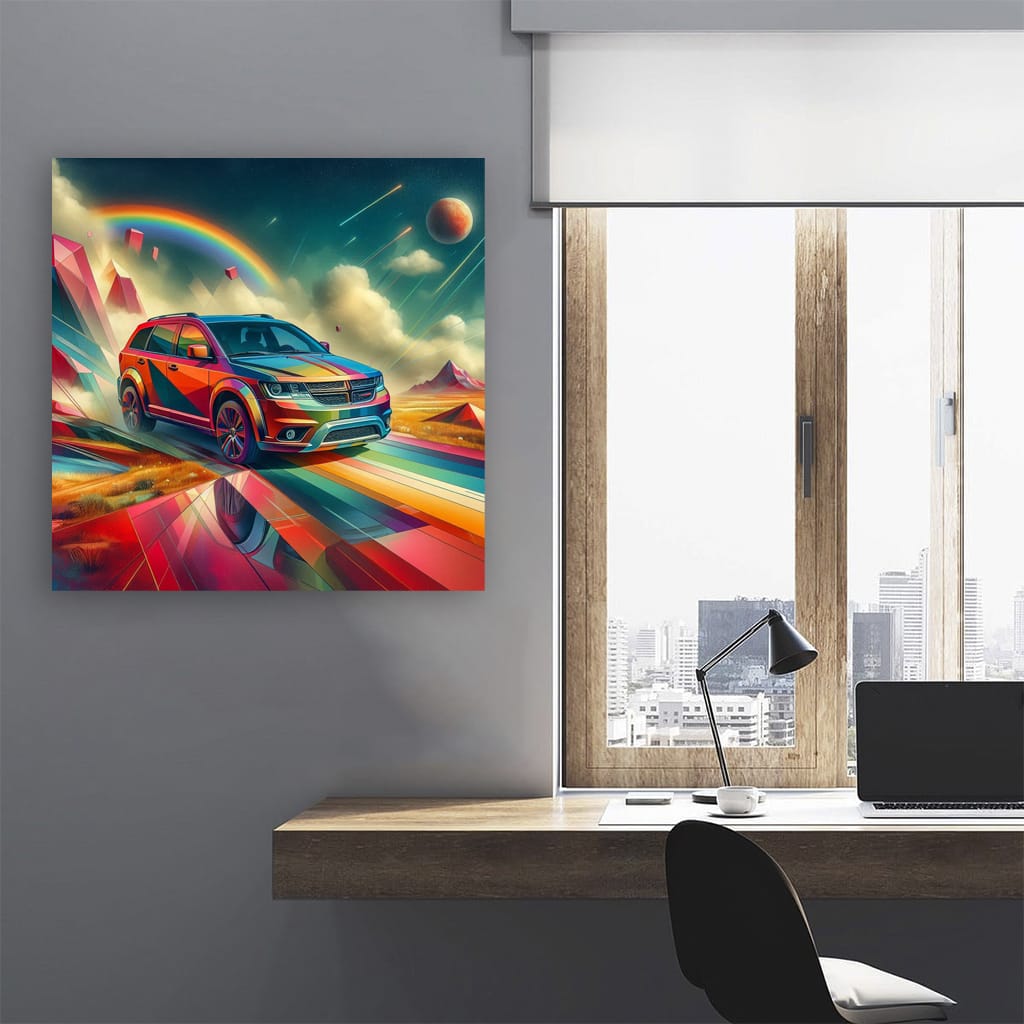 Dodge Journey Absctract Wall Art