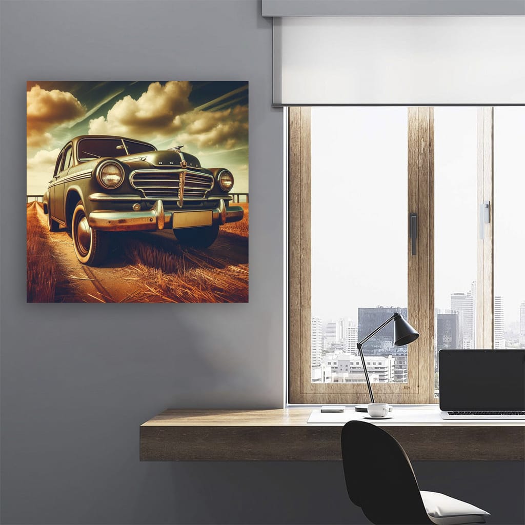 Dodge Old Retro Ro Wall Art