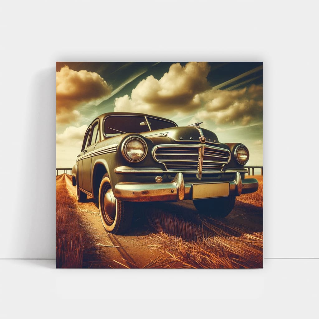 Dodge Old Retro Ro Wall Art