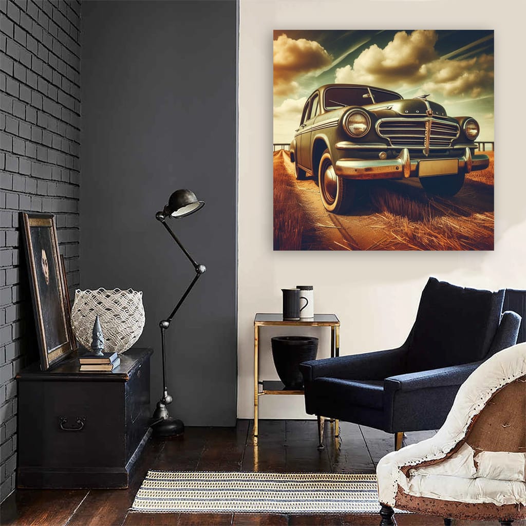 Dodge Old Retro Ro Wall Art