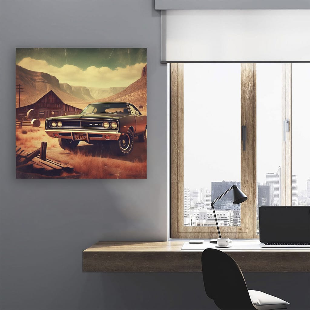 Vintage Dodge in Retro Valley - Classic Elegance
