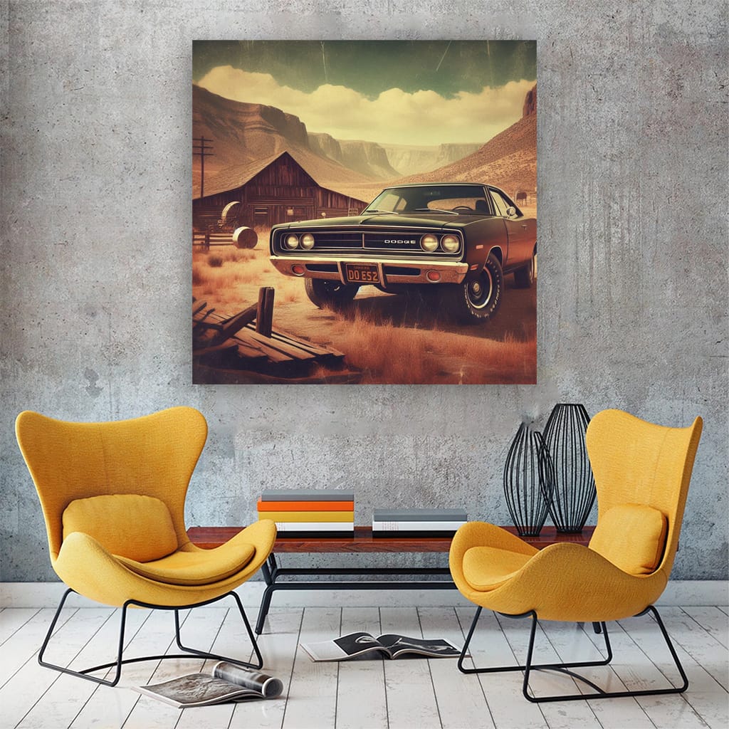 Vintage Dodge in Retro Valley - Classic Elegance