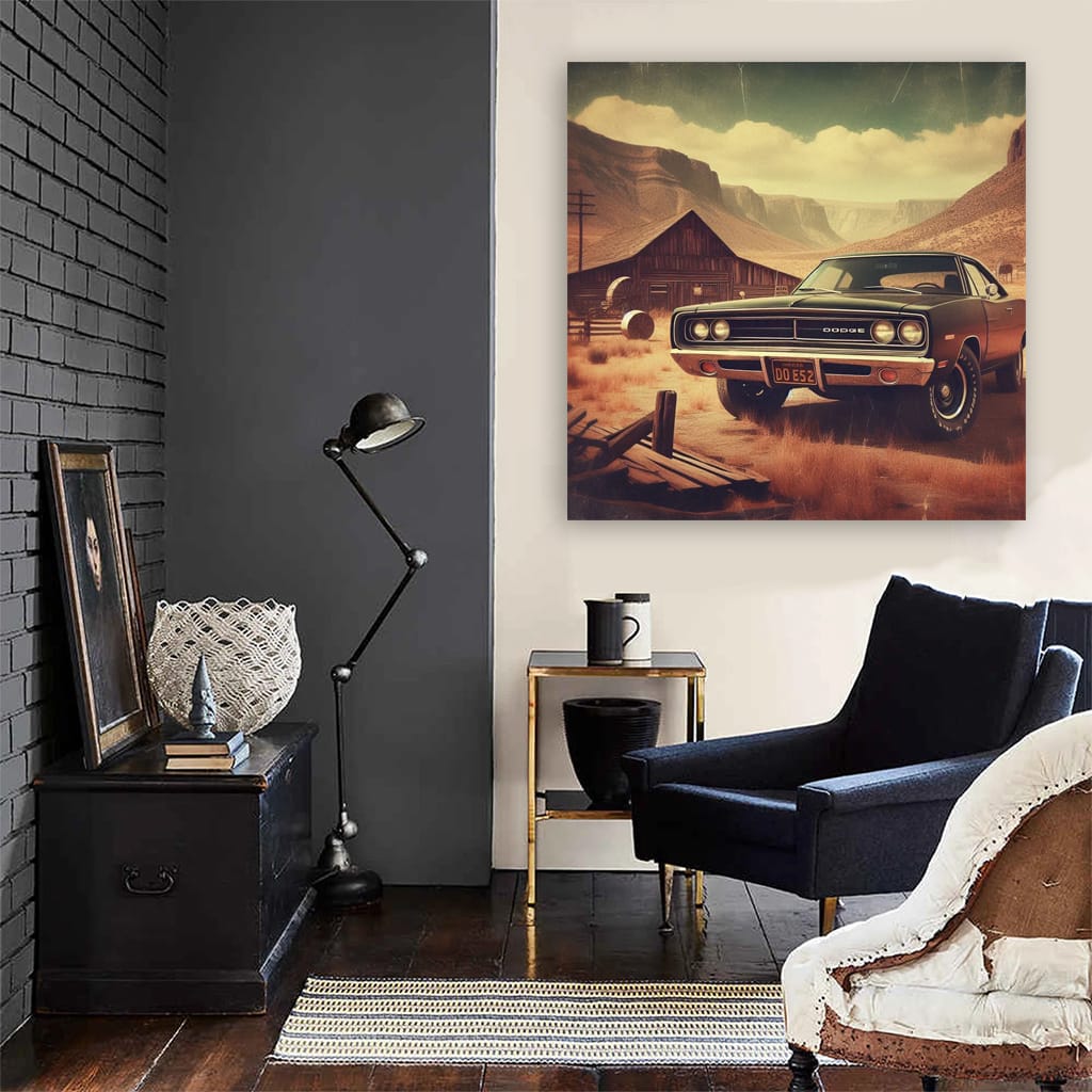 Vintage Dodge in Retro Valley - Classic Elegance