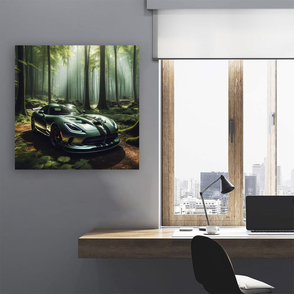 Dodge Viper in Forest - Unleash Beast's Power