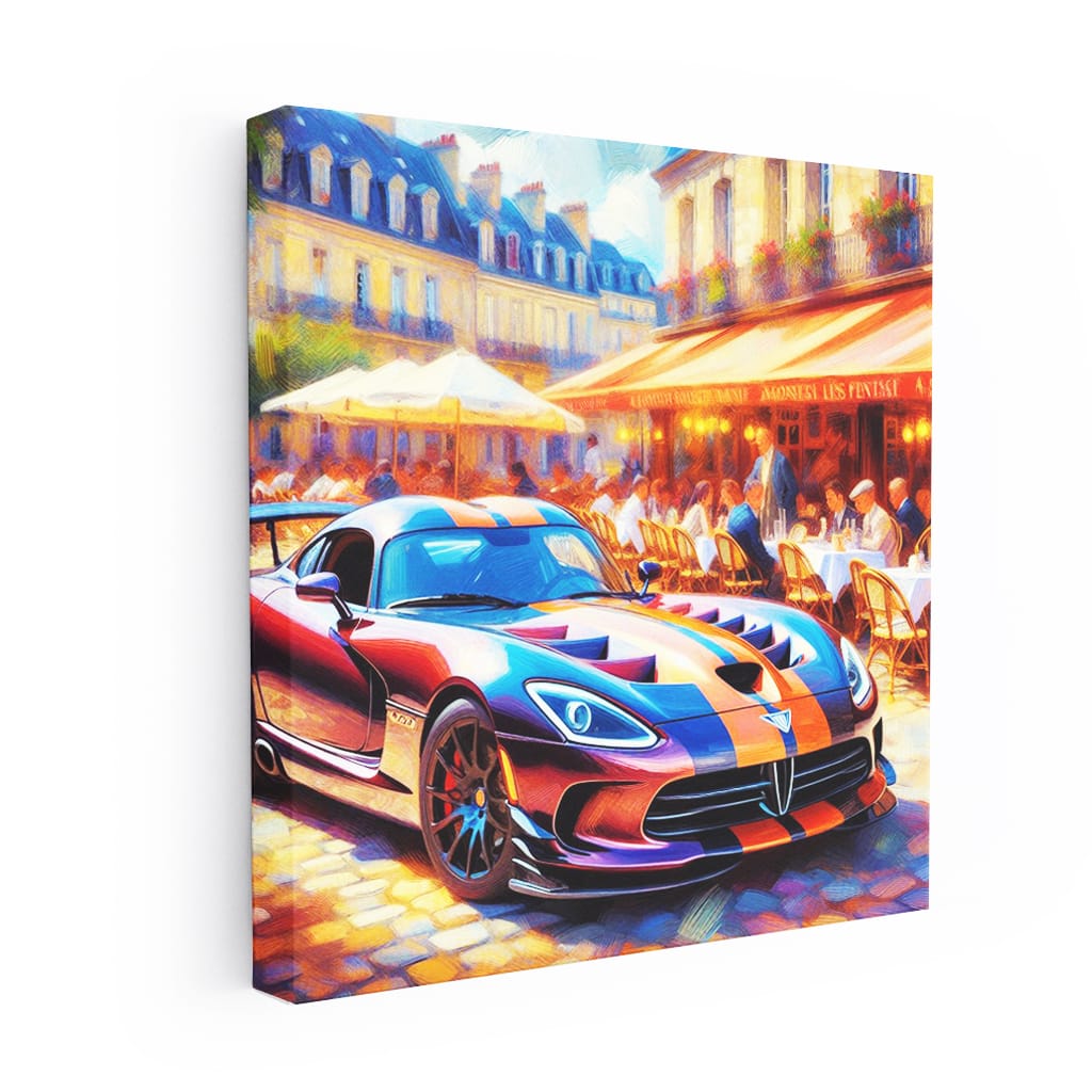 Dodge Viper Impressionism Wall Art