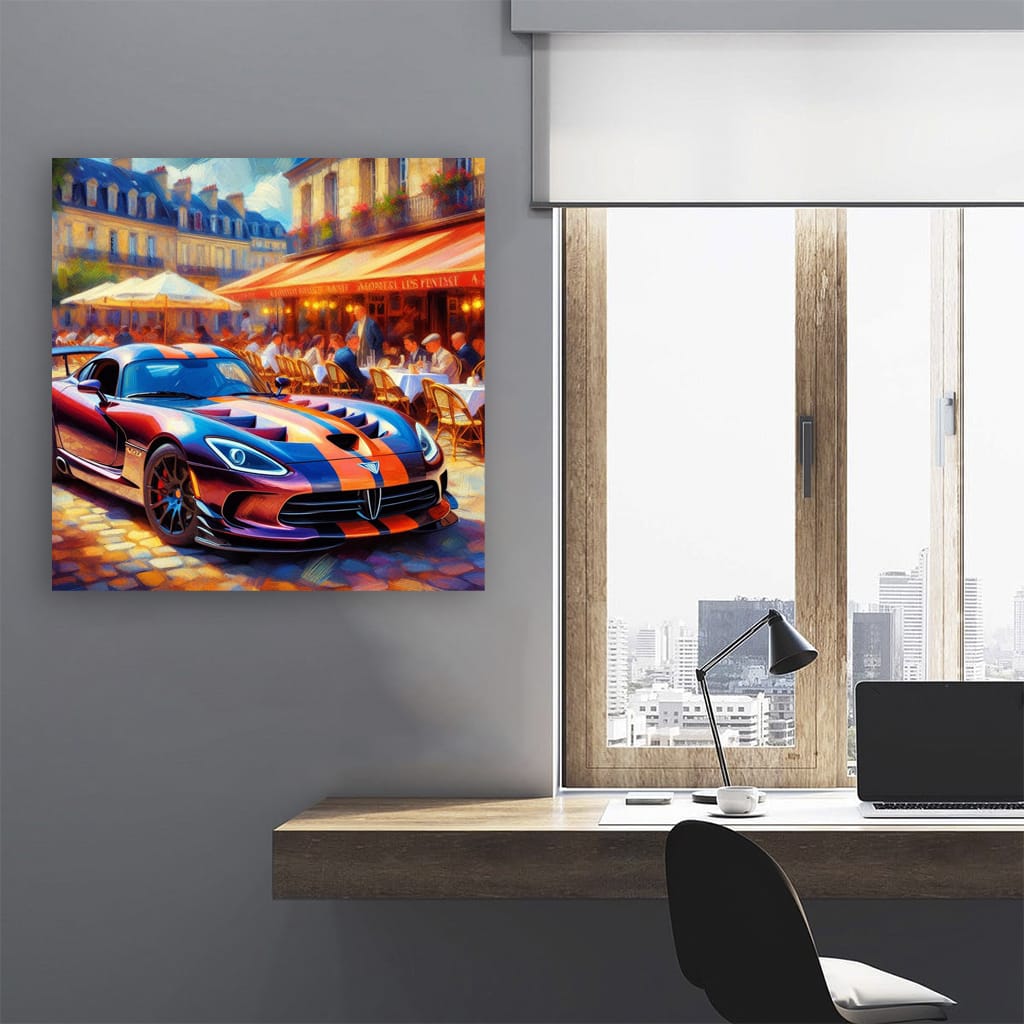 Dodge Viper Impressionism Wall Art