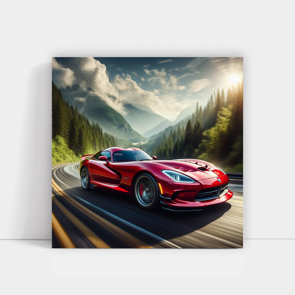 Dodge Viper Mounta Wall Art