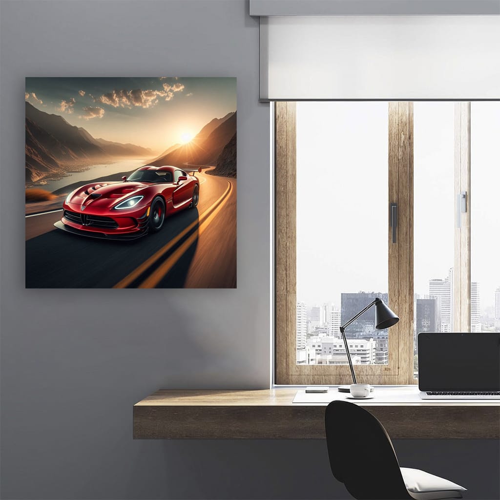 Dodge Viper Mountai Wall Art