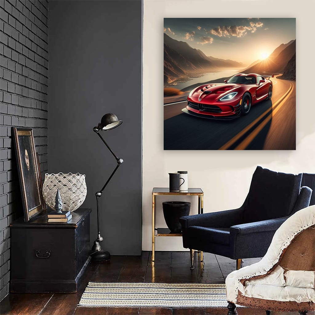 Dodge Viper Mountai Wall Art