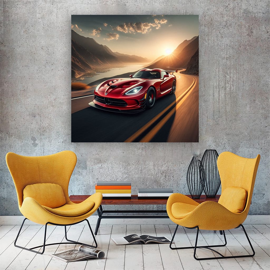 Dodge Viper Mountai Wall Art