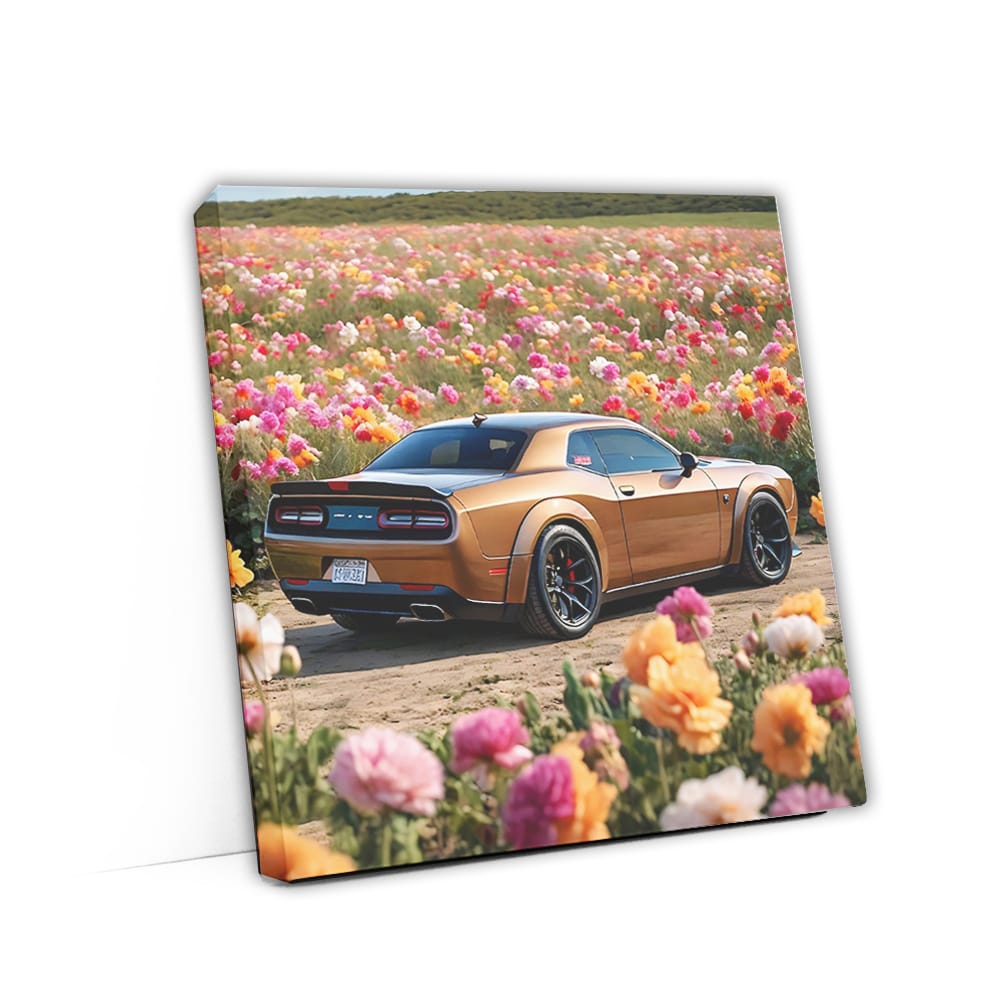 Dodge Hellcat Challenger in Bloom - Power Meets Beauty