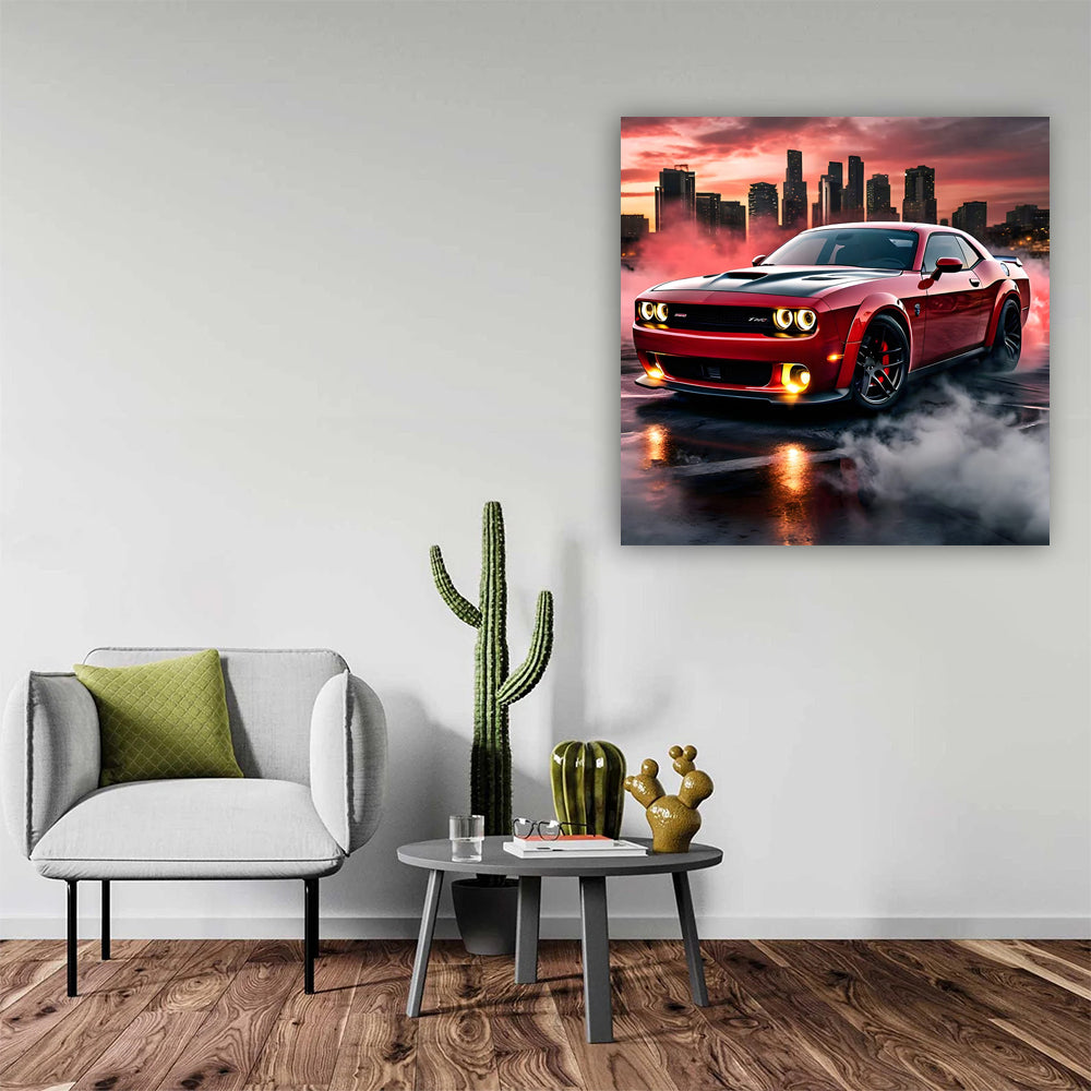 Dodge Hellcat Red SRT Drift VZIT – Muscle Car Power