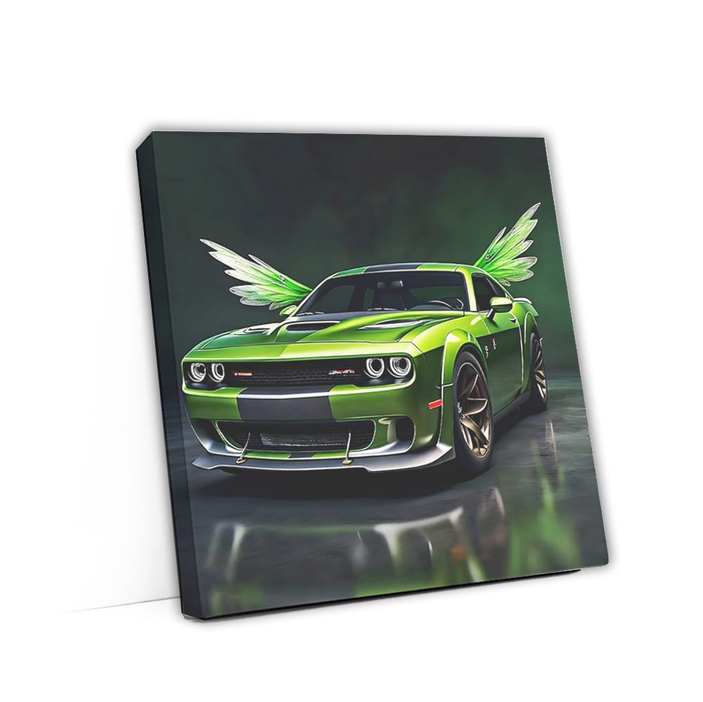 Dodge Charger Srt Hellcat Green Fair Wall Art