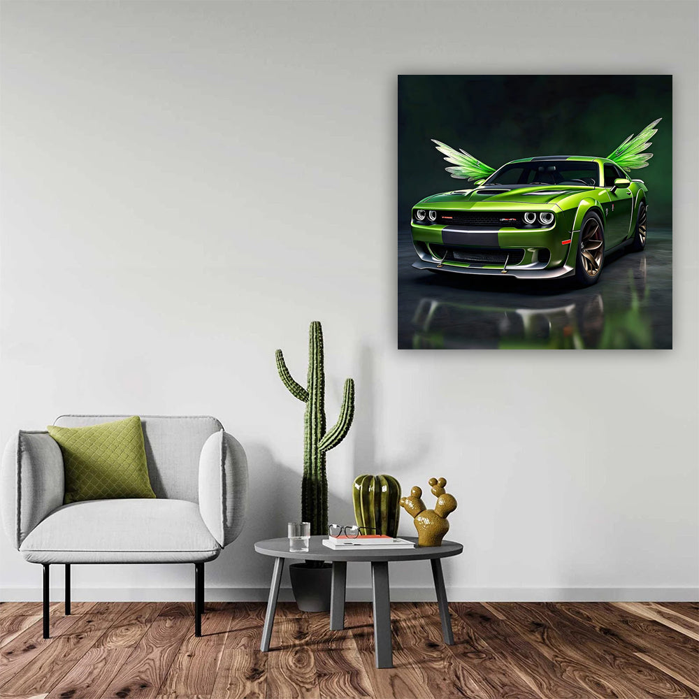 Green Fairy Dodge Charger SRT Hellcat - Power Unleashed