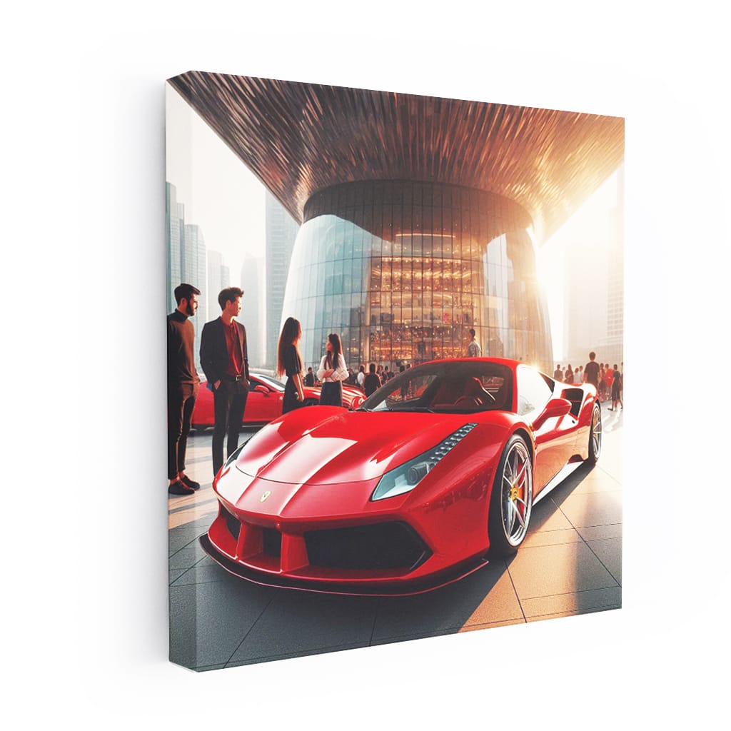 Ferrari 488 Gtb Building Wall Art