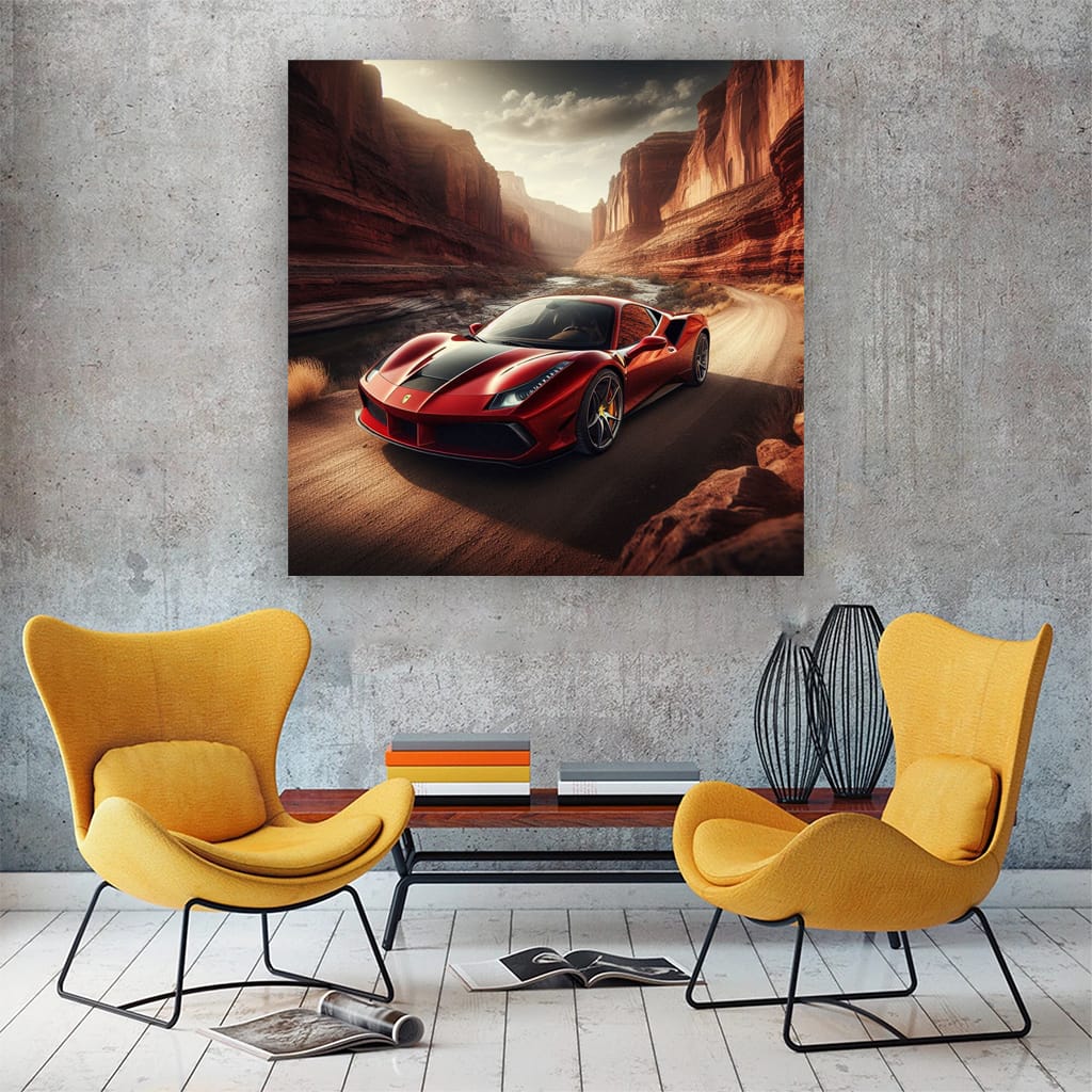 Ferrari 488 Gtb Cany Wall Art