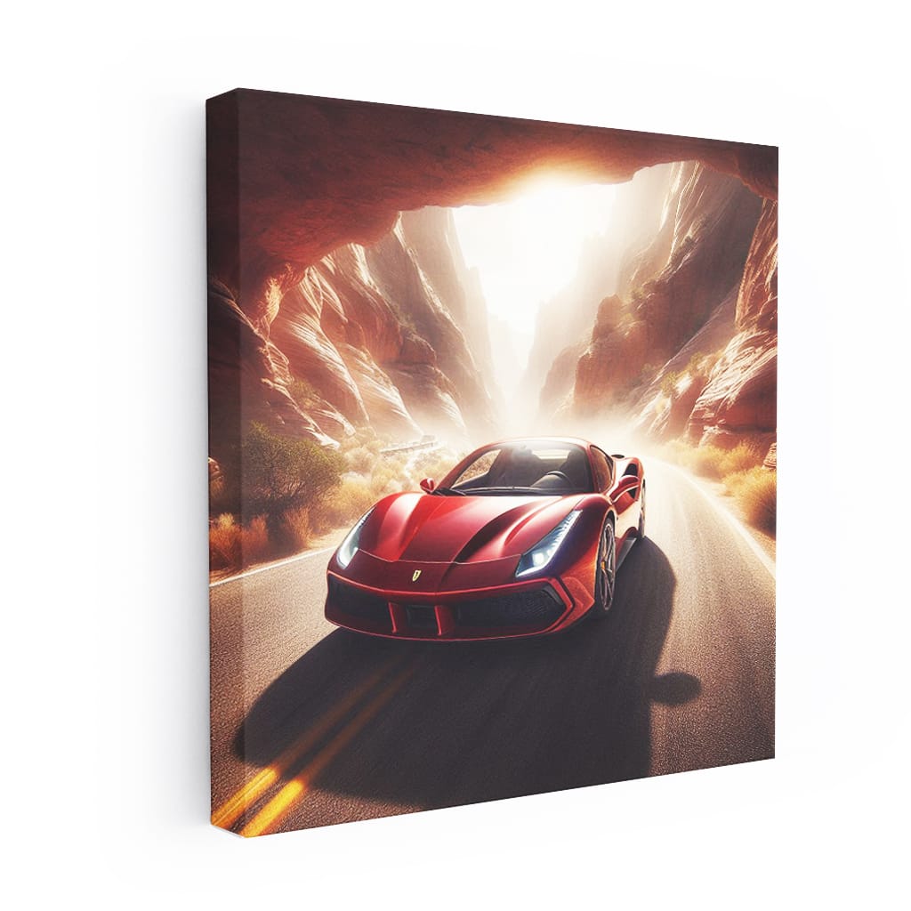 Ferrari 488 Gtb Canyon Wall Art