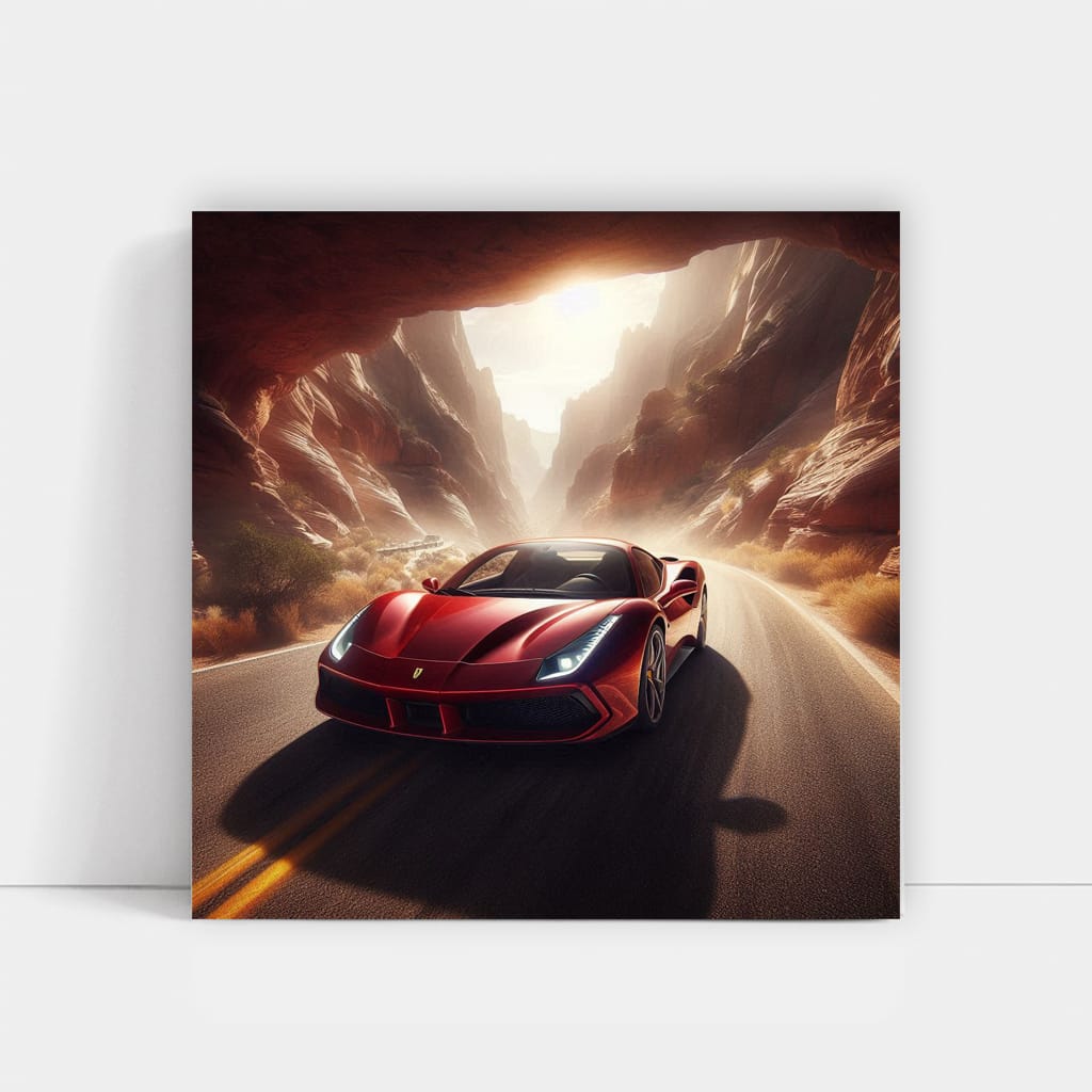 Ferrari 488 Gtb Canyon Wall Art