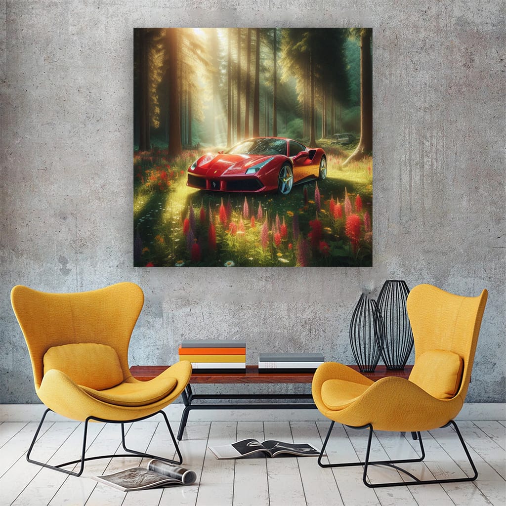 Ferrari 488 Gtb Fore Wall Art