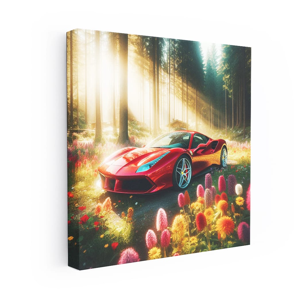 Ferrari 488 Gtb Forest Wall Art