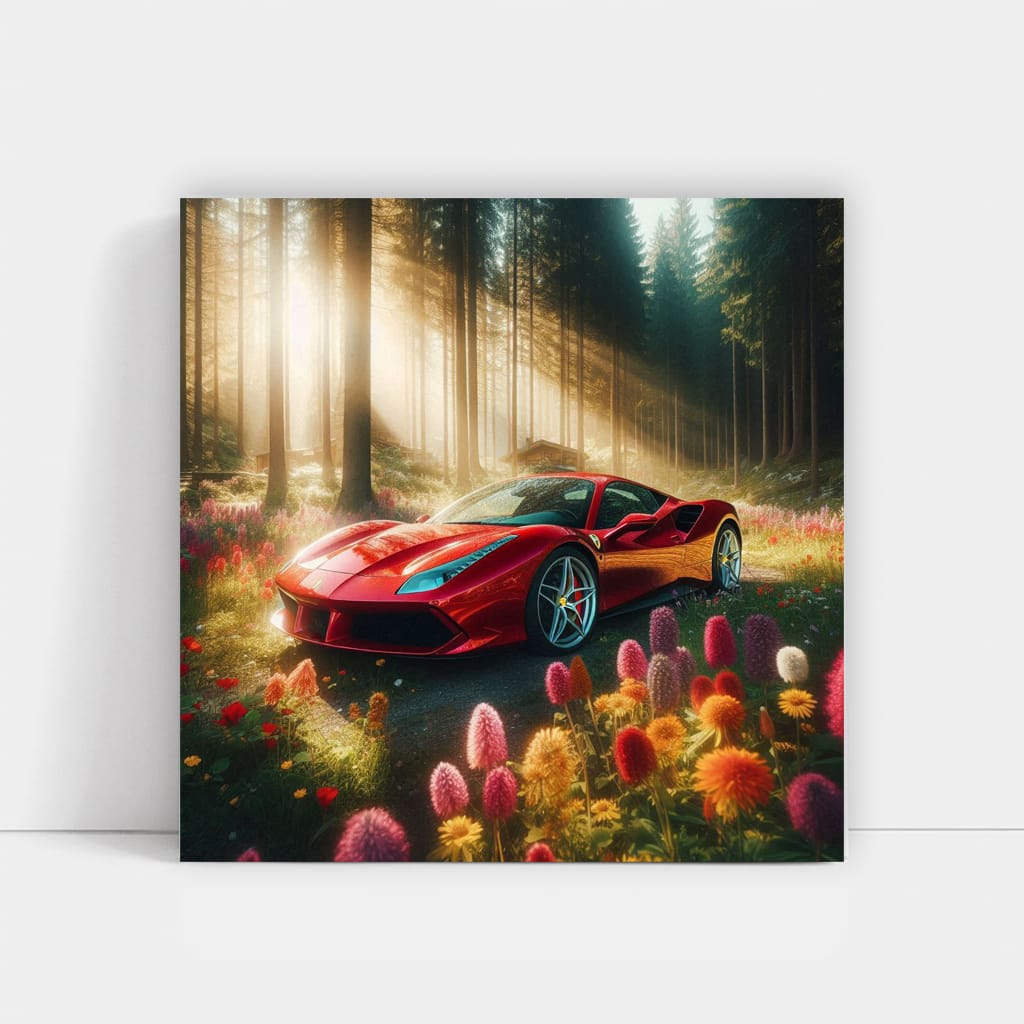 Ferrari 488 Gtb Forest Wall Art