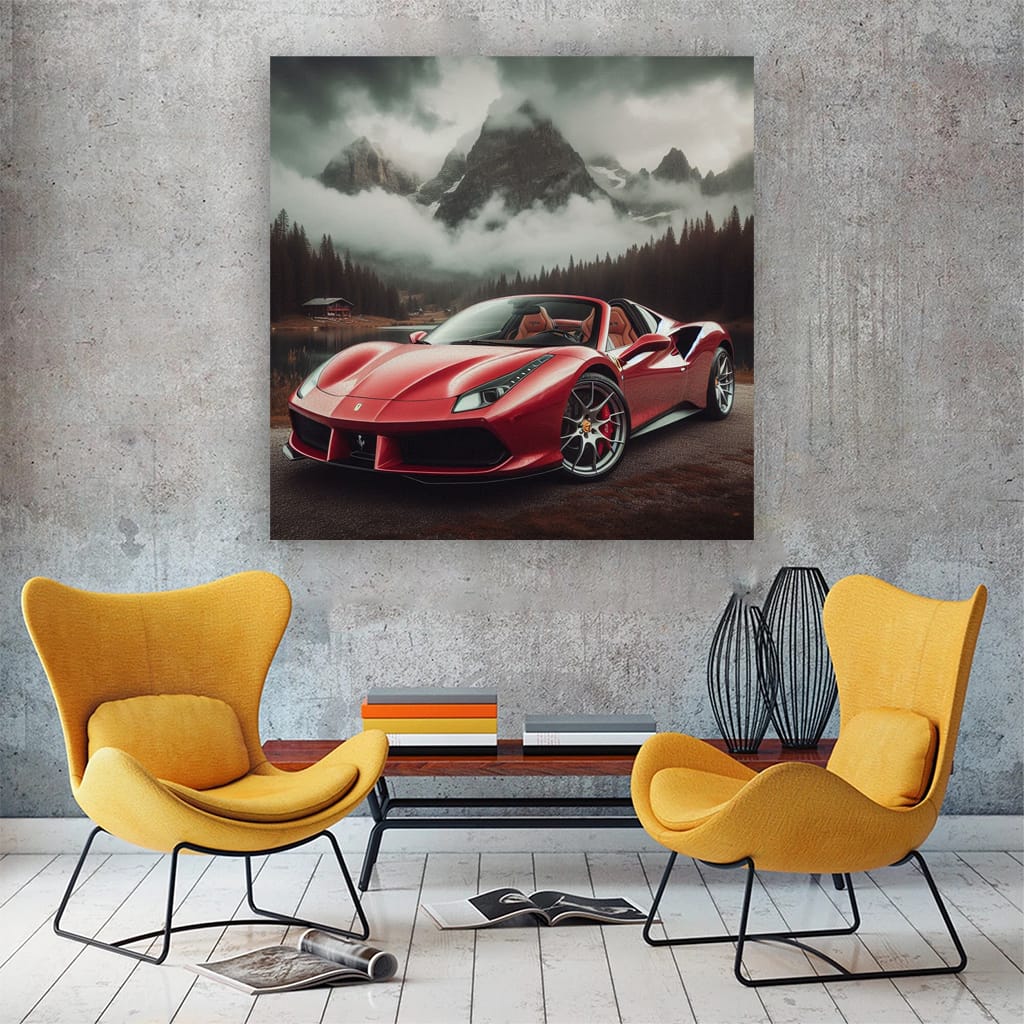 Ferrari 488 Spider National Pa Wall Art