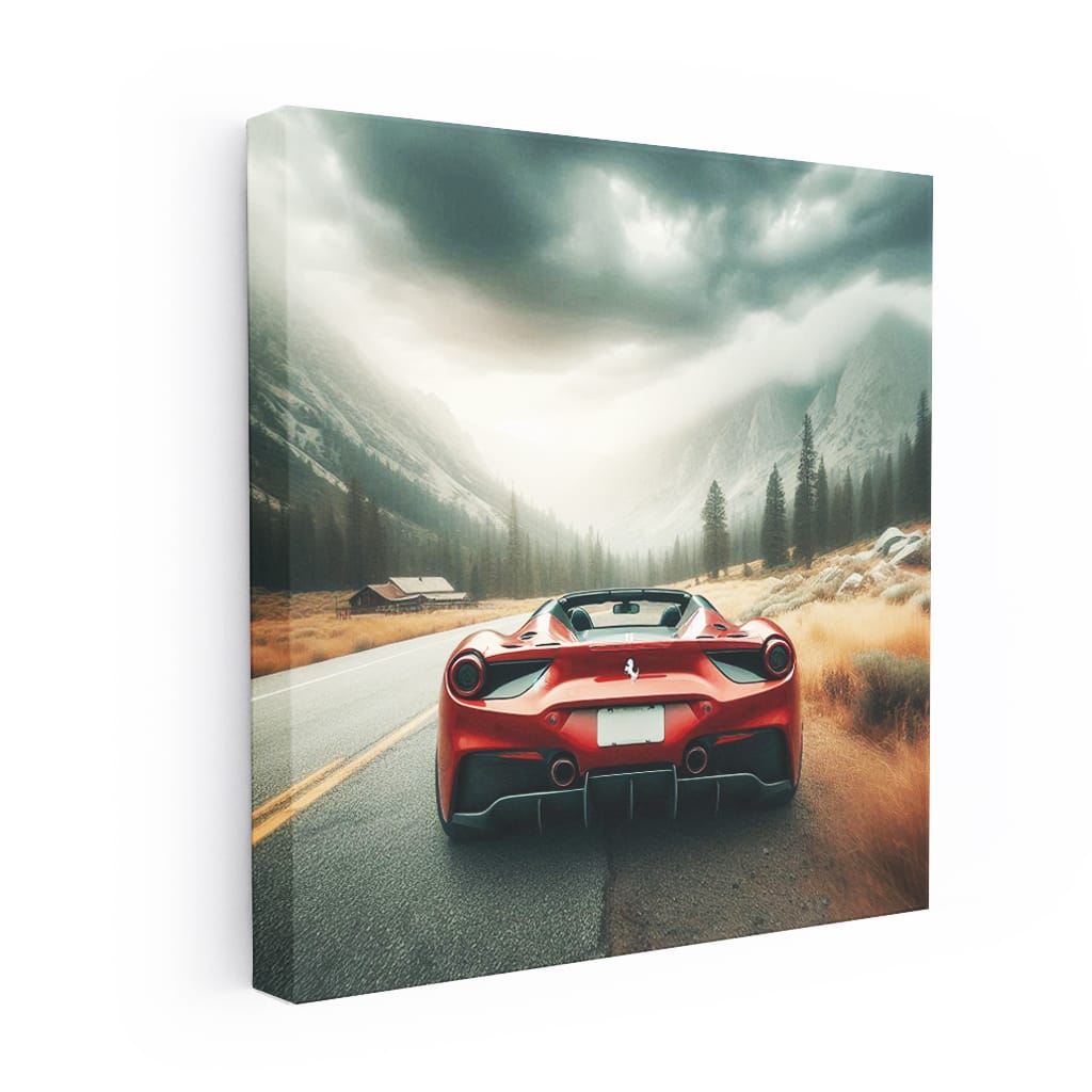 Ferrari 488 Spider National Park Wall Art