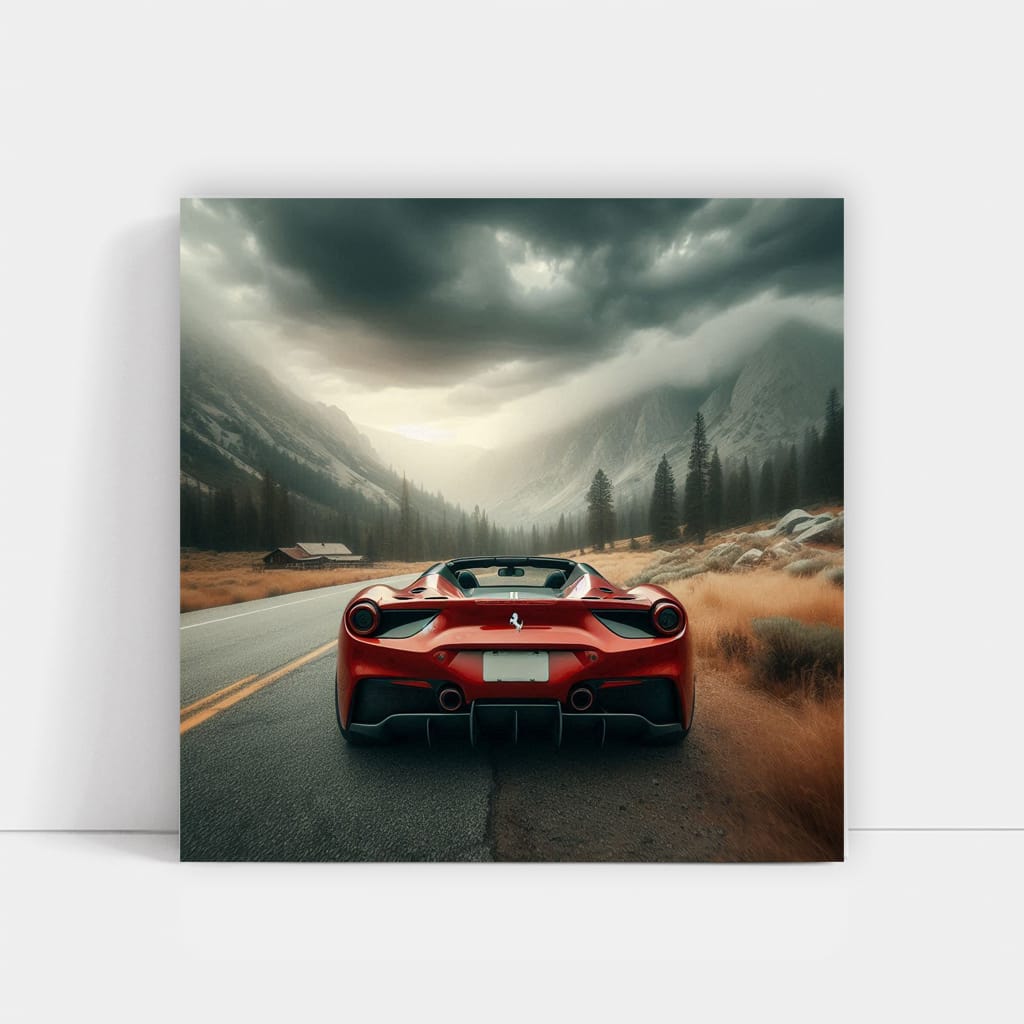 Ferrari 488 Spider National Park Wall Art