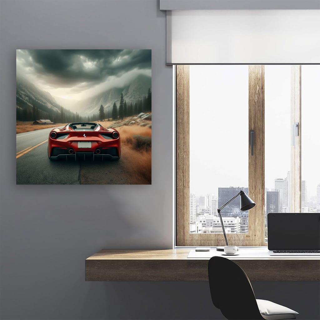 Ferrari 488 Spider National Park Wall Art