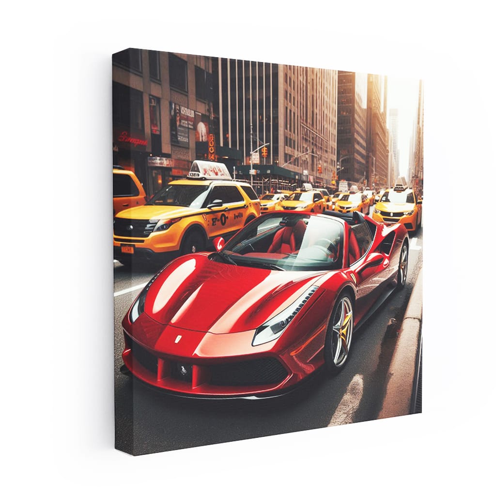 Ferrari 488 Spider New York Wall Art