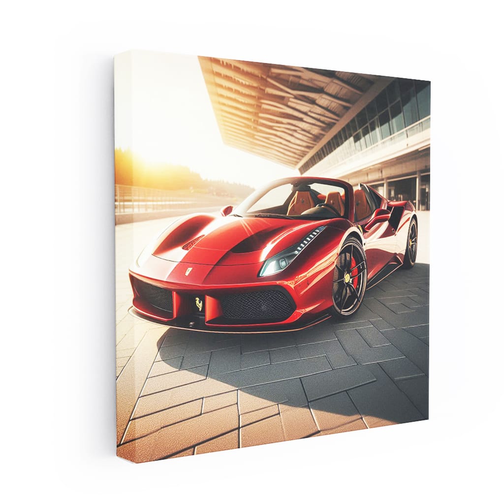 Ferrari 488 Spider Sunny Weath Wall Art