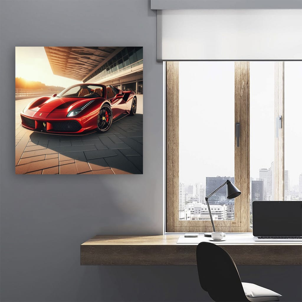 Ferrari 488 Spider Sunny Weath Wall Art