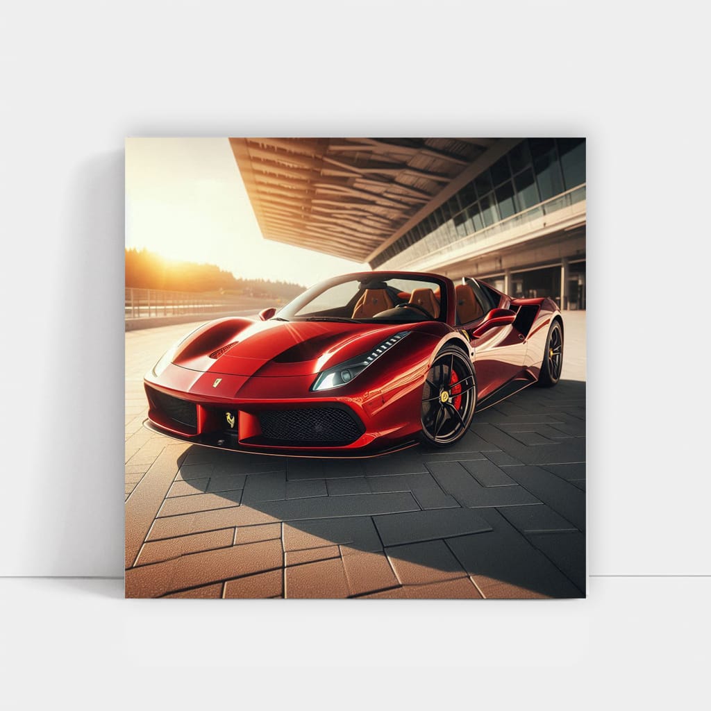 Ferrari 488 Spider Sunny Weath Wall Art