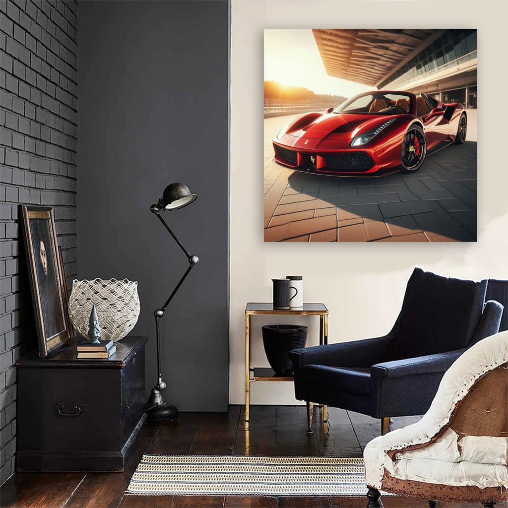 Ferrari 488 Spider Sunny Weath Wall Art