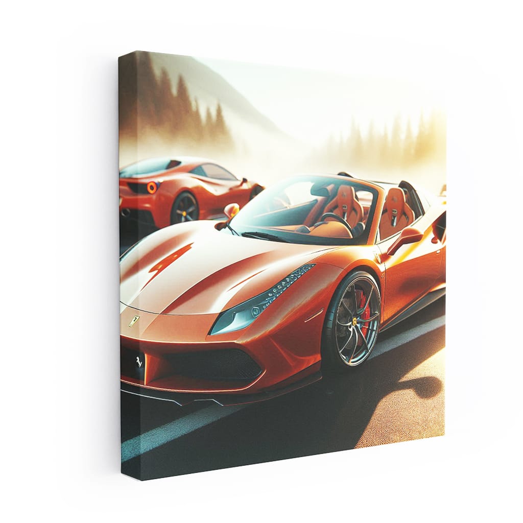 Ferrari 488 Spider Sunny Weather Wall Art