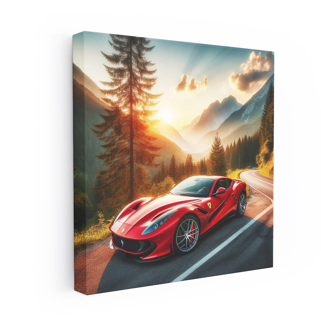 Ferrari 812 Superfast Mounta Wall Art