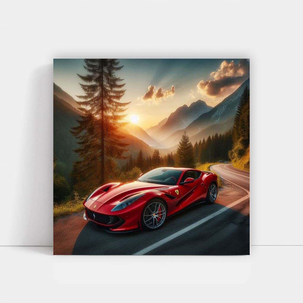 Ferrari 812 Superfast Mounta Wall Art