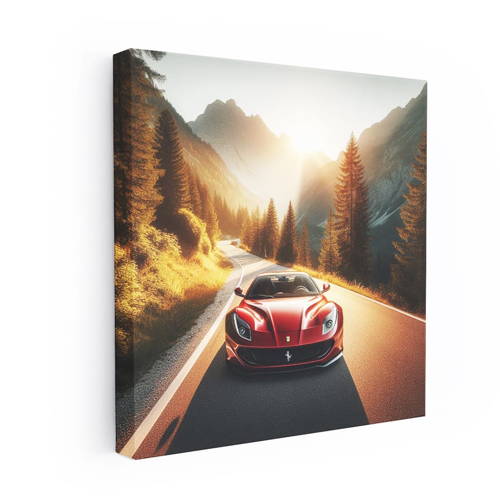 Ferrari 812 Superfast Mountain Wall Art