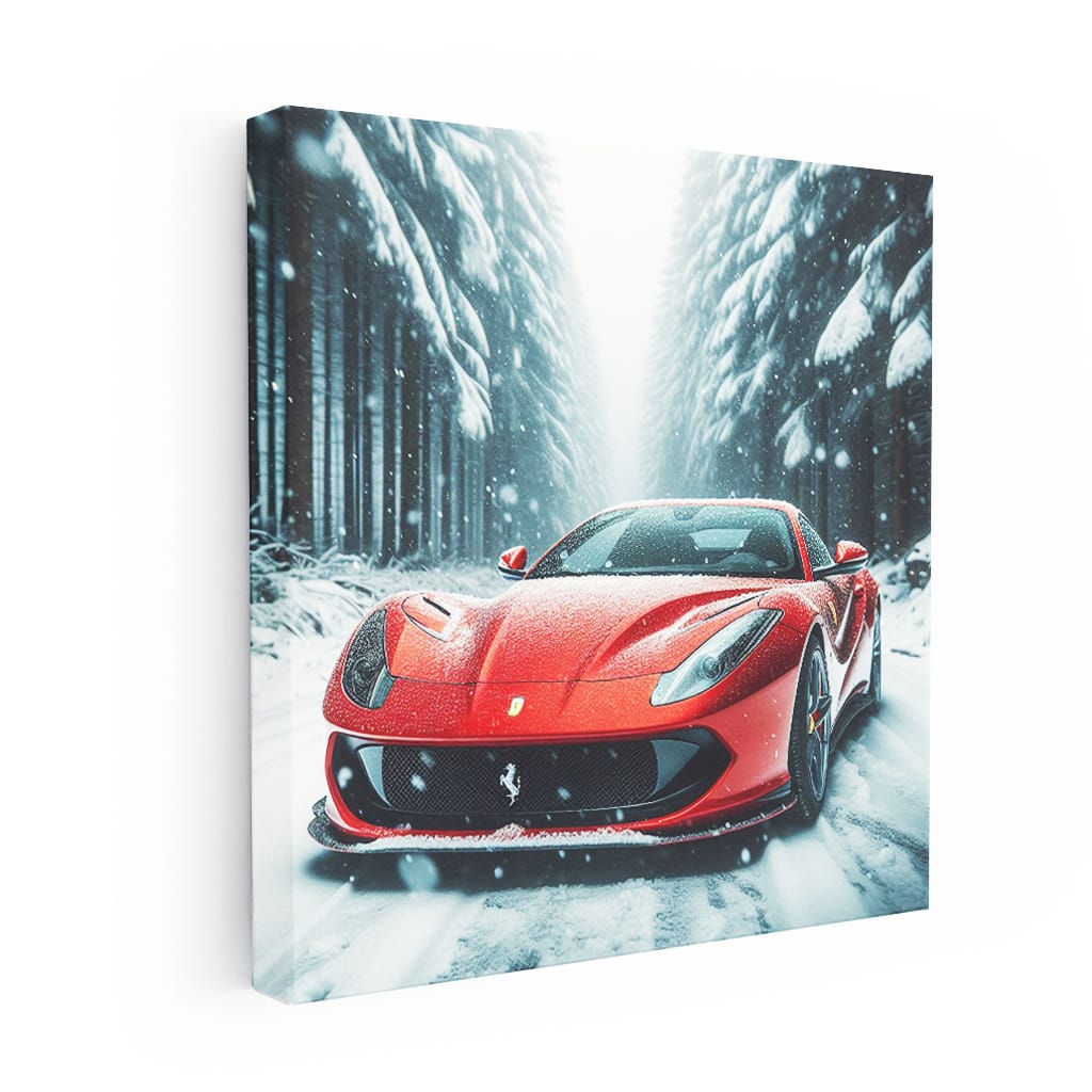 Ferrari 812 Superfast Snowfa Wall Art