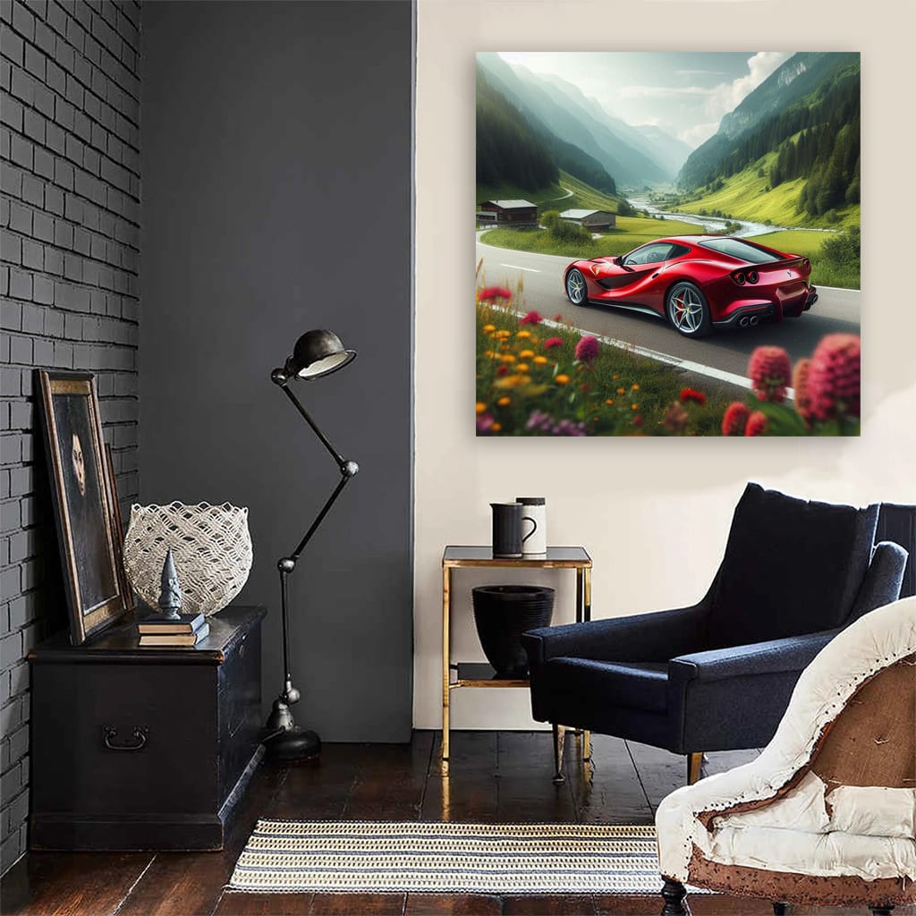 Ferrari 812 Superfast Vall Wall Art