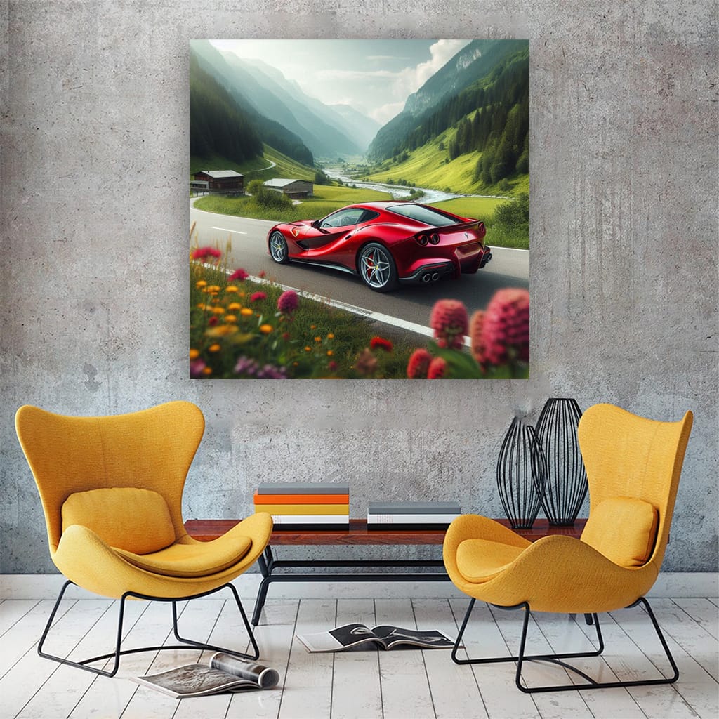 Ferrari 812 Superfast Vall Wall Art