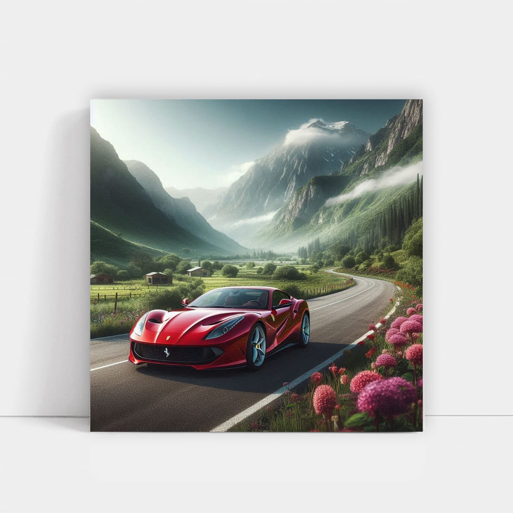 Ferrari 812 Superfast Valley Wall Art