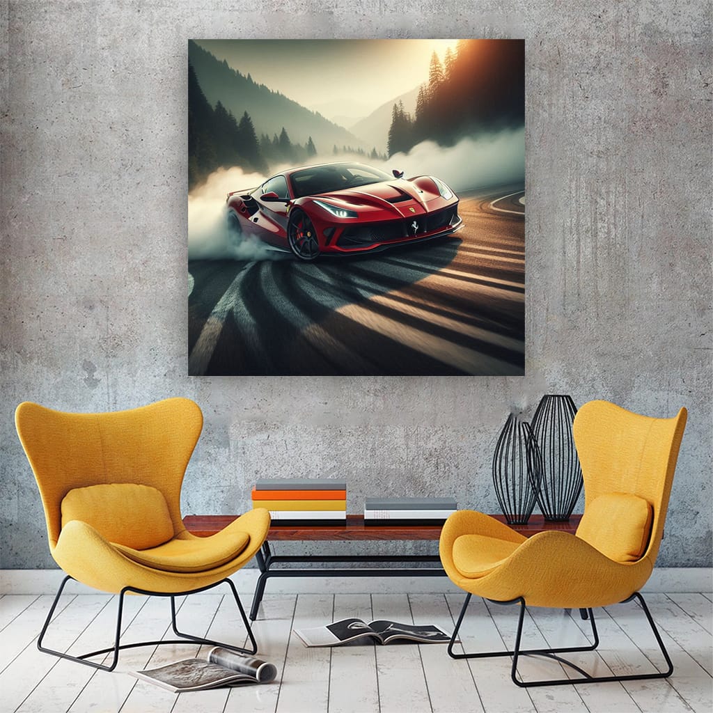 Ferrari F8 Tributo Dri Wall Art