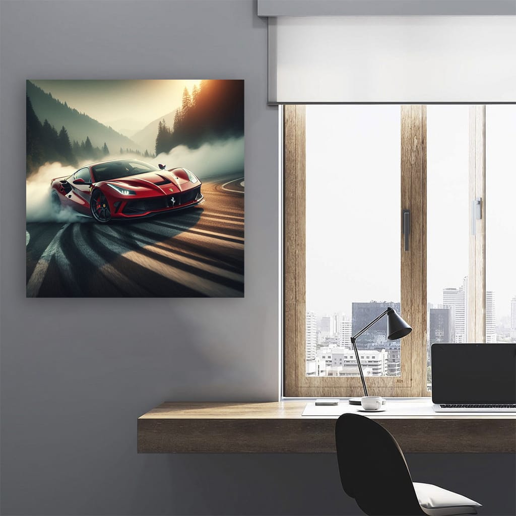 Ferrari F8 Tributo Dri Wall Art