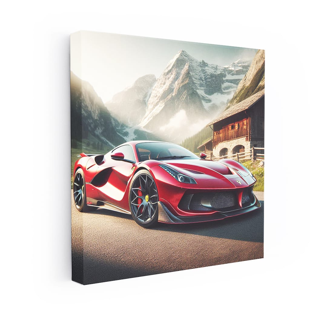 Ferrari F8 Tributo Mounta Wall Art